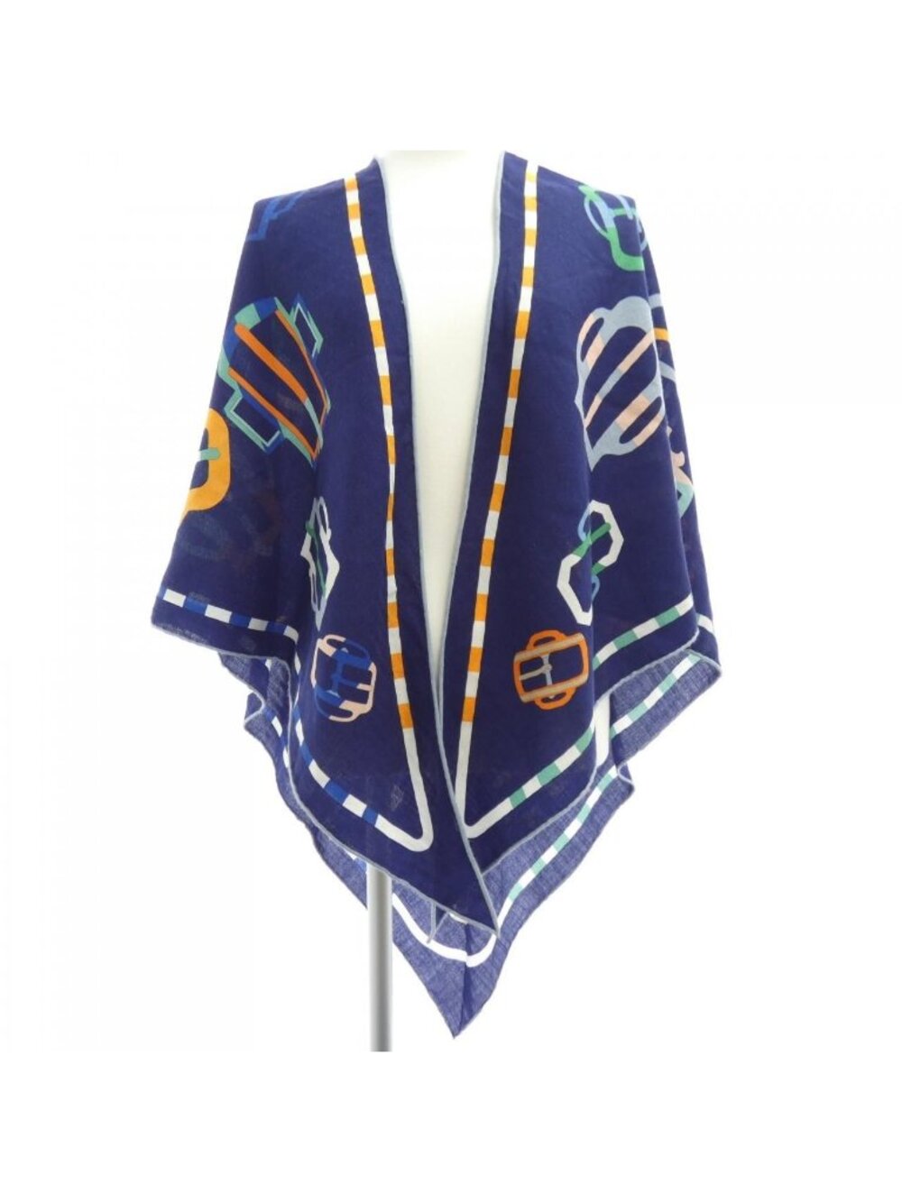 Hermes Bouclerie Moderne En Casaques Triangle Jean Shawl Scarf